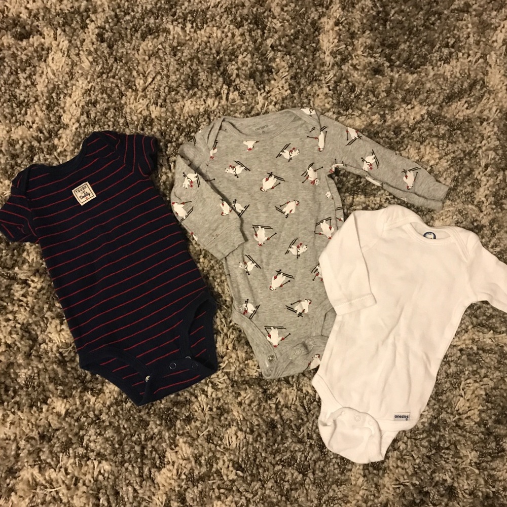 Boys 3-6m onesie bundle